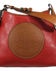 Tucker Tweed Leather Handbags Scarlet/Chestnut / Hunter/Jumper The Tweed Manor Tote: Hunter Jumper