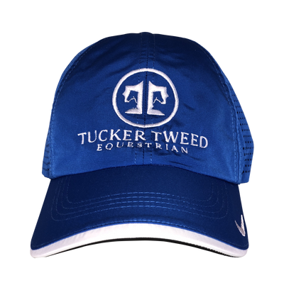 Tucker Tweed Apparel  Royal Blue/White Tucker Tweed Equestrian Embroidered Hat