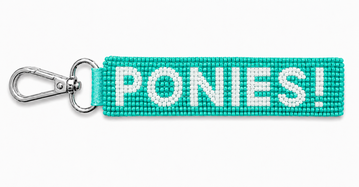 Beaded Bag Charm/Keychain