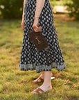 Wellington Wristlet Espresso Suede Edition