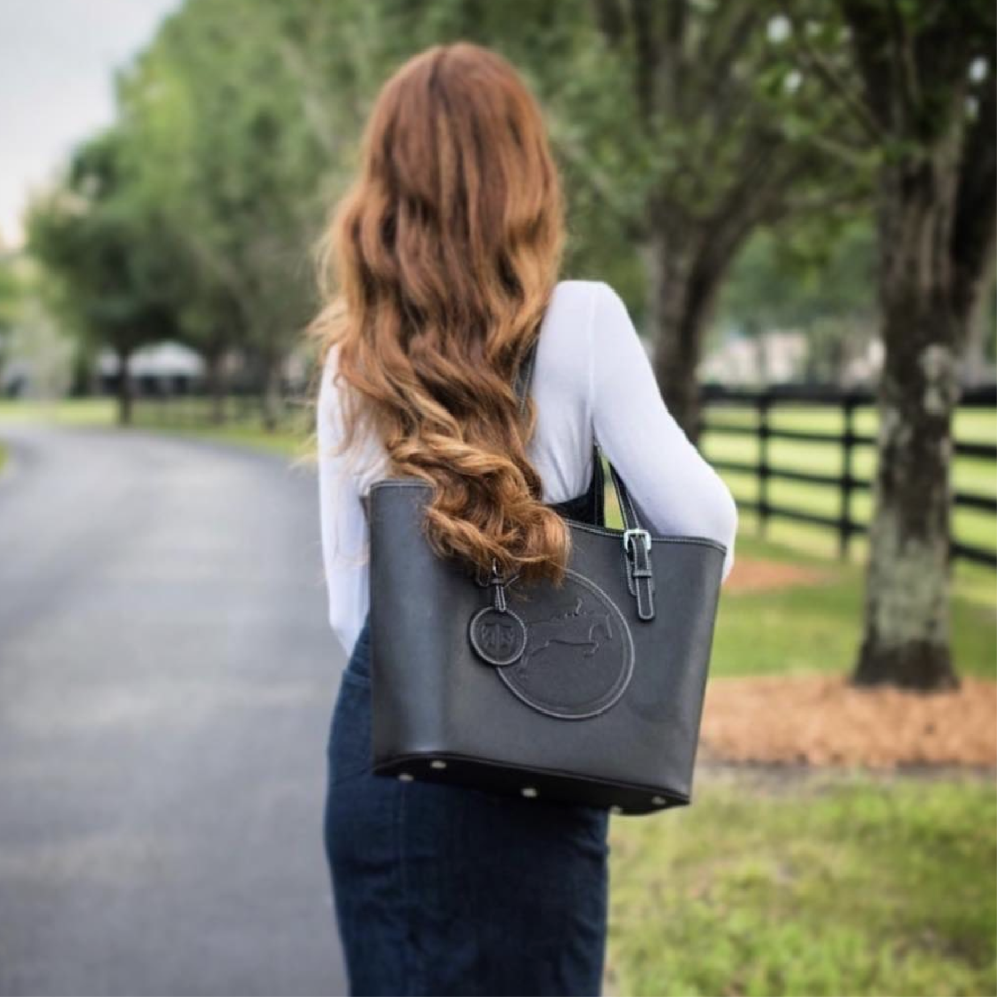 DRESSAGE LEATHER WHEELED GLADSTONE BAG - T. Anthony