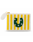 Horseshoe Stripe Small Beaded Pouch