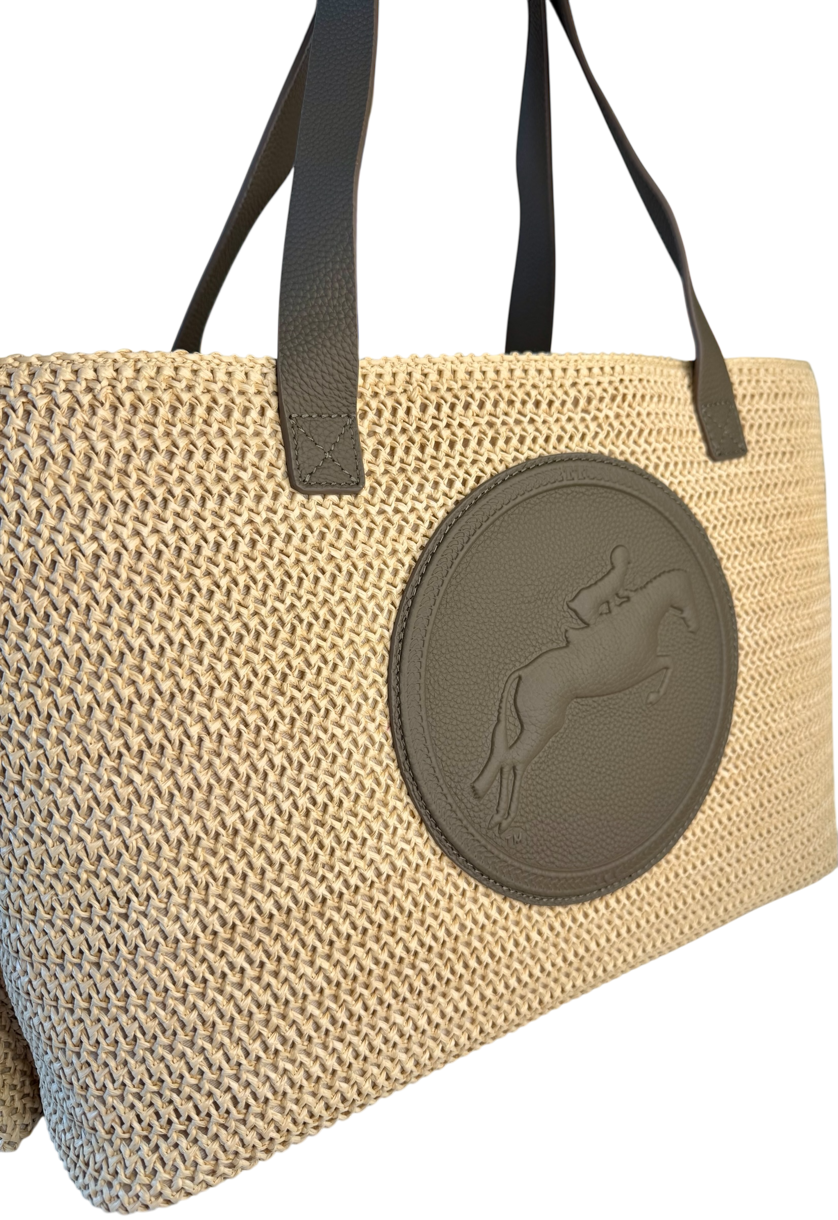 Tucker Tweed Equestrian Leather Handbags Barn to Beach Tote