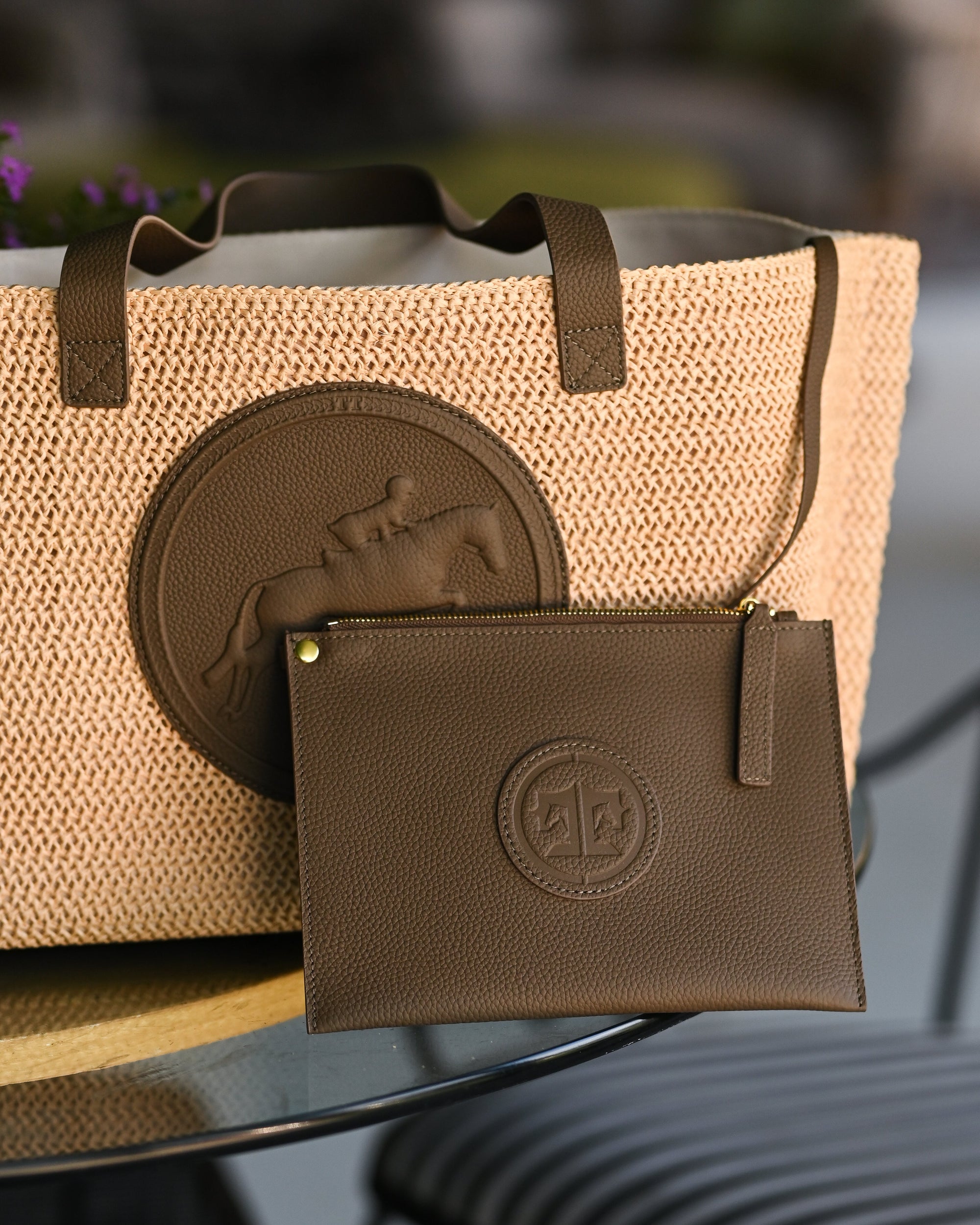 Tucker Tweed Equestrian Leather Handbags Barn to Beach Tote