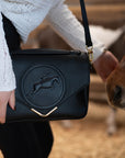 Tucker Tweed Equestrian Leather Handbags Madelyn Crossbody - Gold