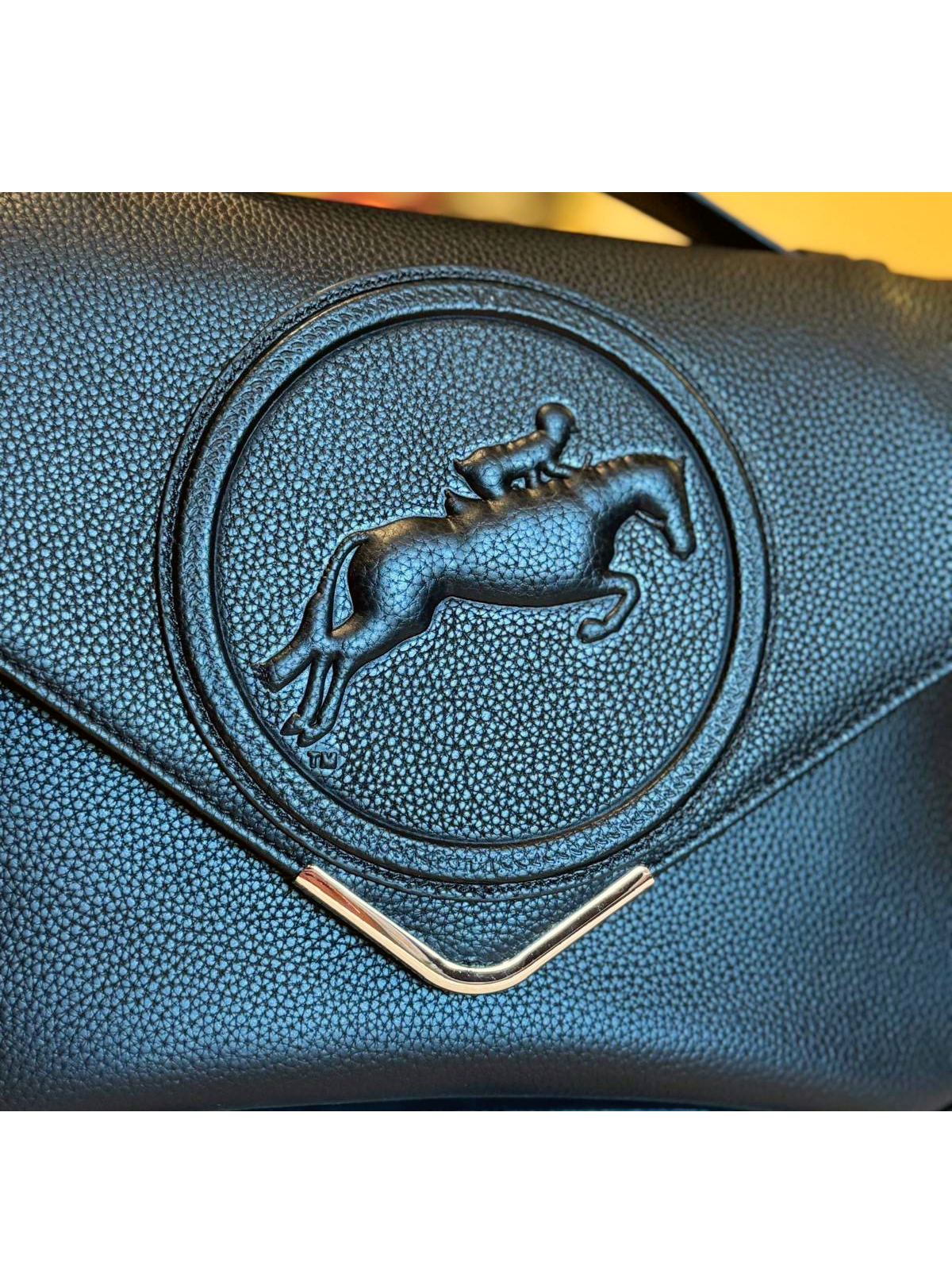 Tucker Tweed Equestrian Leather Handbags Hunter Jumper Madelyn Crossbody- Gold