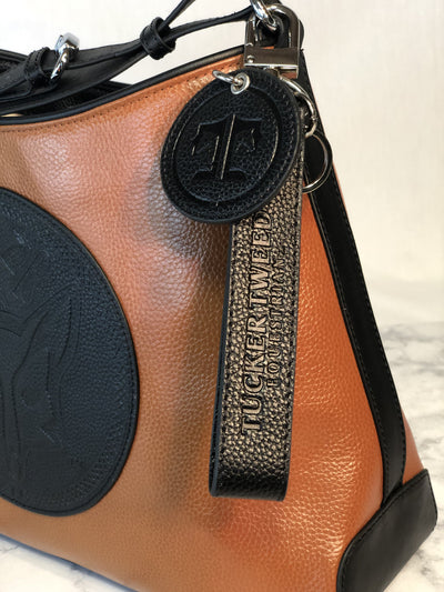 Tucker Tweed Equestrian Leather Handbags Signature Key Chain