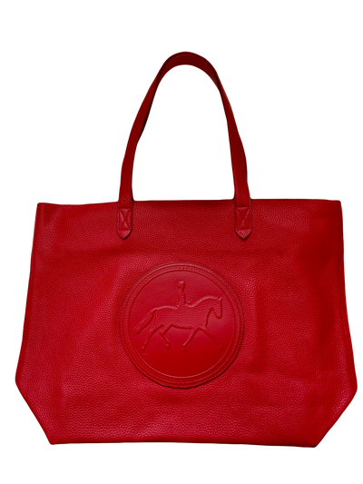 Tucker Tweed Equestrian Leather Handbags Dressage Red Sonoma Shoulder Bag: Dressage