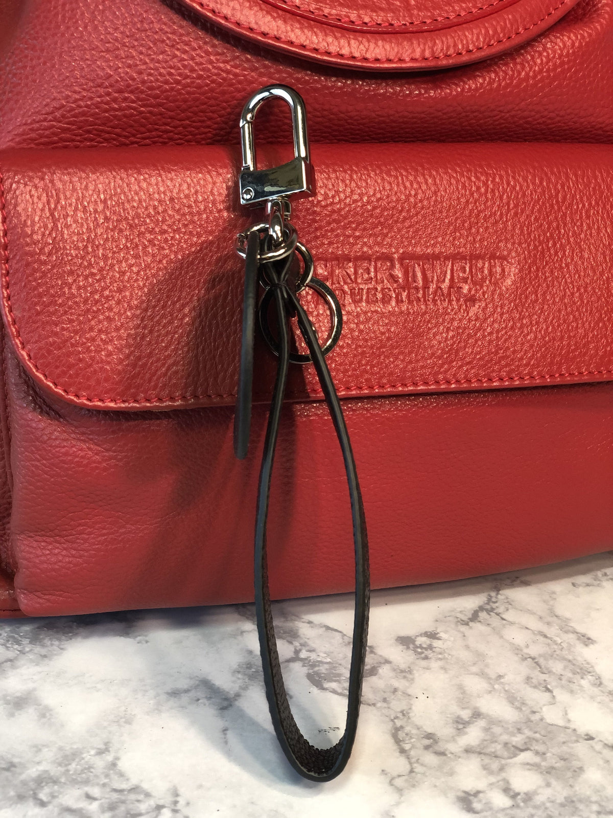 Tucker Tweed Equestrian Leather Handbags Tucker Tweed Loop Keychain