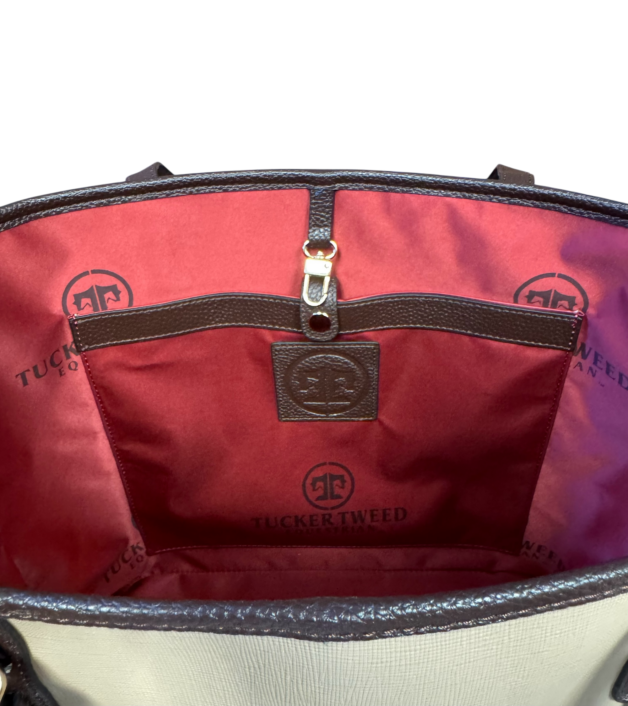 Tucker Tweed Leather Handbags The James River Carry All: Foxhunting