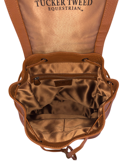 Tucker Tweed Equestrian Leather Handbags Brandywine Backpack: Dressage