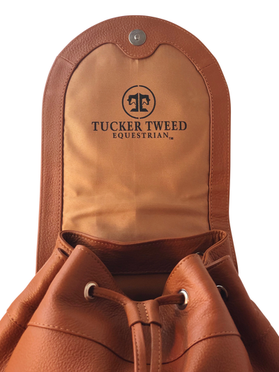 Tucker Tweed Equestrian Leather Handbags Brandywine Backpack: Dressage