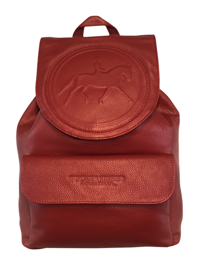 Tucker Tweed Equestrian Leather Handbags Dressage Red Brandywine Backpack: Dressage