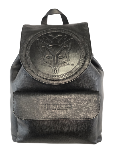 Tucker Tweed Equestrian Leather Handbags Fox Hunting Black Brandywine Backpack: Fox Hunting