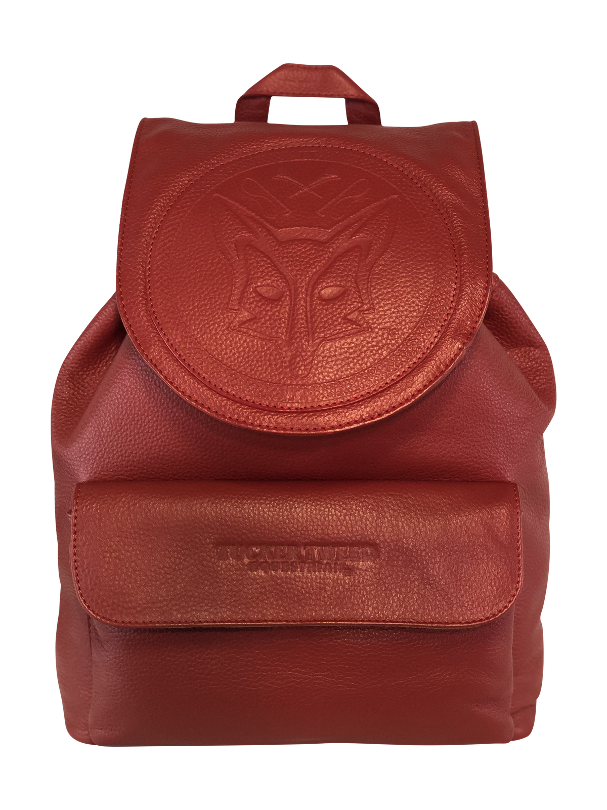 Tucker Tweed Equestrian Leather Handbags Fox Hunting Red Brandywine Backpack: Fox Hunting