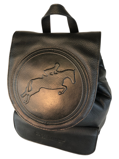 Tucker Tweed Equestrian Leather Handbags Brandywine Backpack: Hunter/Jumper