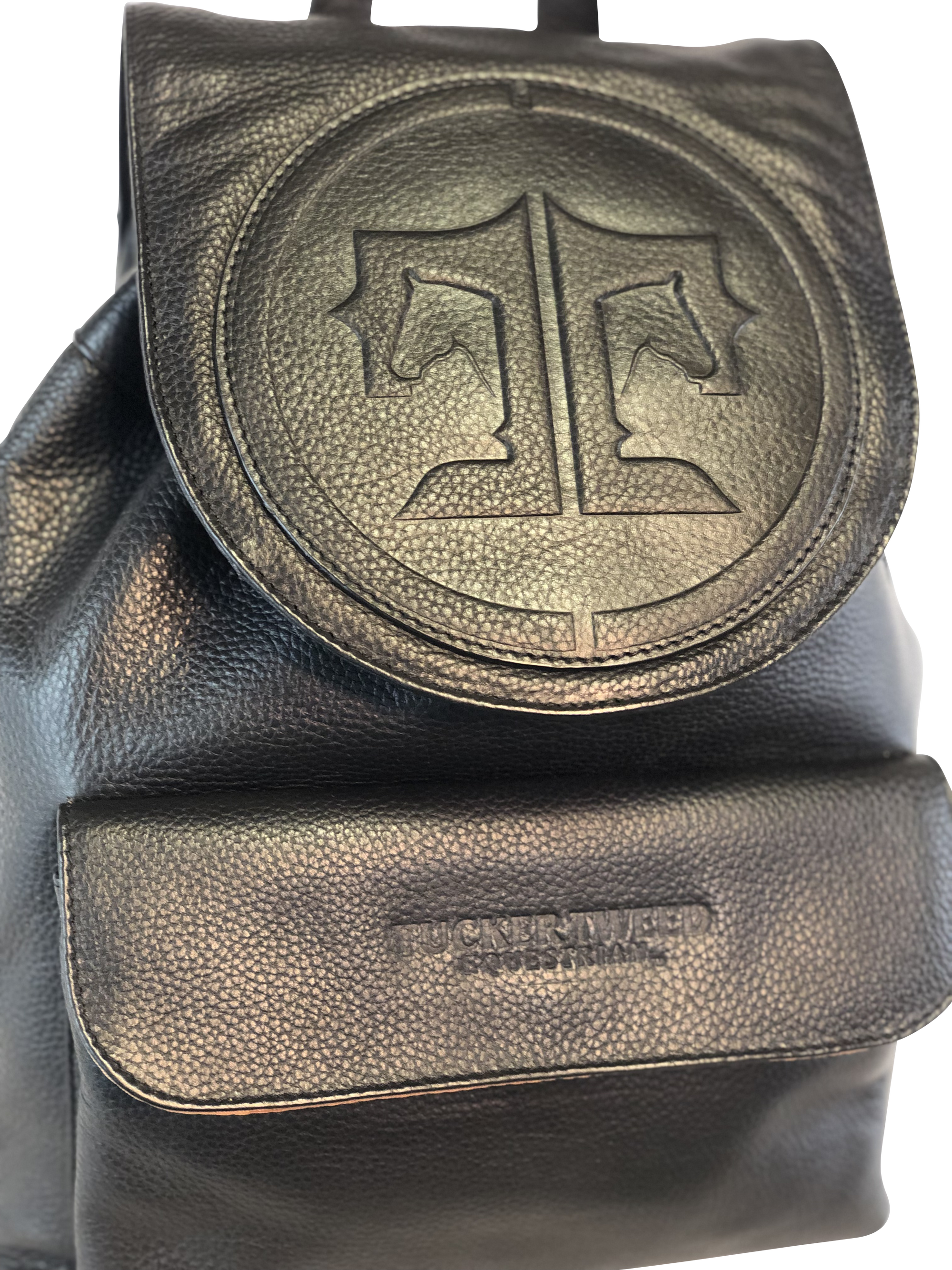 Tucker Tweed Equestrian Leather Handbags Brandywine Backpack: Signature