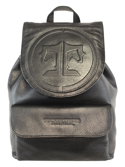 Tucker Tweed Equestrian Leather Handbags Signature Black Brandywine Backpack: Signature