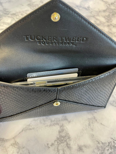 Tucker Tweed Equestrian Leather Handbags Cor De Star Clutch