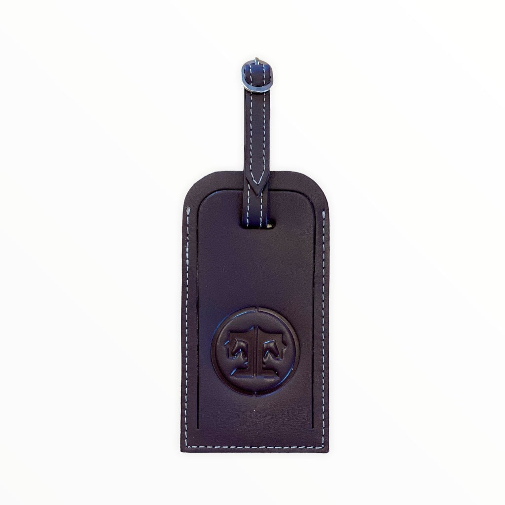Tucker Tweed Equestrian Leather Luggage Tags