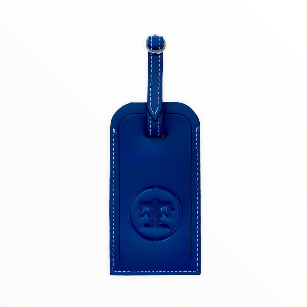 Tucker Tweed Equestrian Leather Luggage Tags