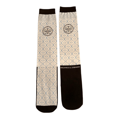 Tucker Tweed Equestrian Dreamers and Schemers Signature Boot Socks - Blue