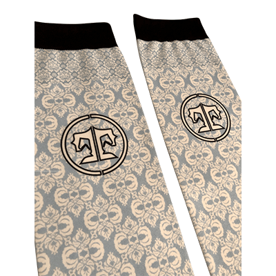 Tucker Tweed Equestrian Apparel Vintage Blue Damask Tucker Tweed Equestrian D&S Signature Boot Socks