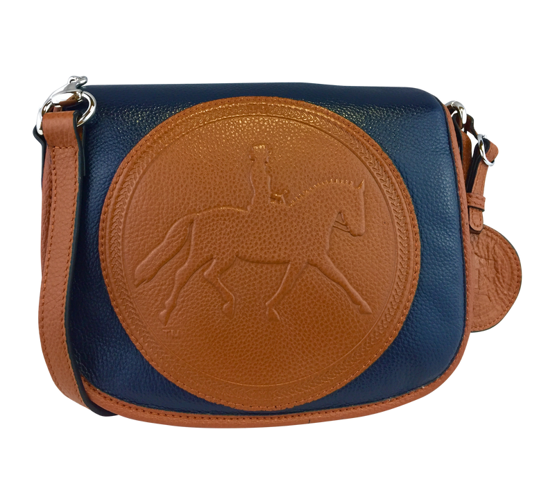 Tucker Tweed Leather Handbags Chestnut / Dressage The Camden Crossbody: Dressage