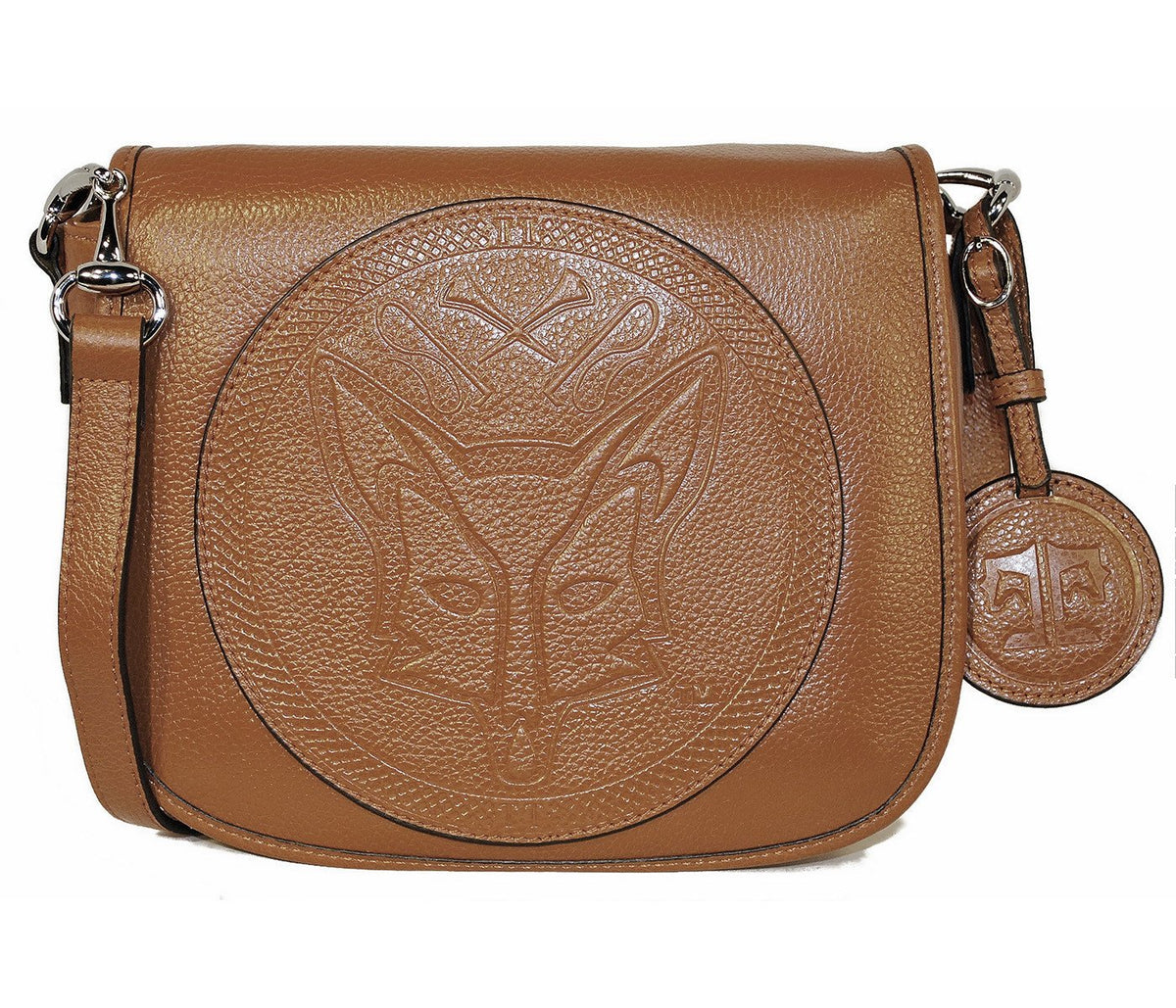 Tucker Tweed Leather Handbags Chestnut / Foxhunting The Camden Crossbody: Foxhunting