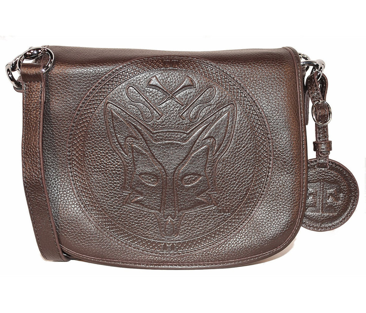 Tucker Tweed Leather Handbags Dark Chocolate / Foxhunting The Camden Crossbody: Foxhunting