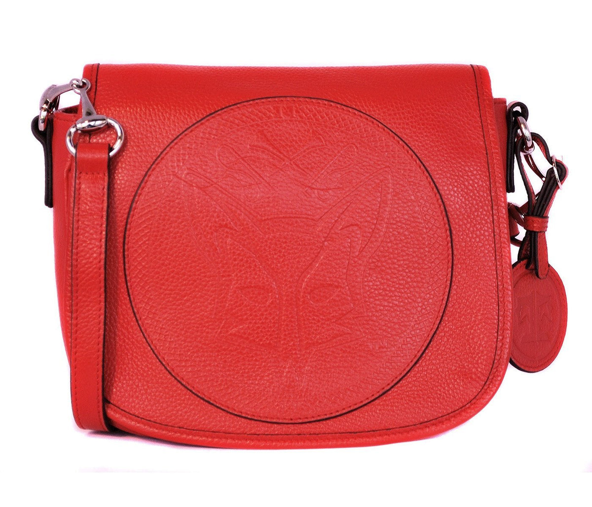 Tucker Tweed Leather Handbags Scarlet / Foxhunting The Camden Crossbody: Foxhunting
