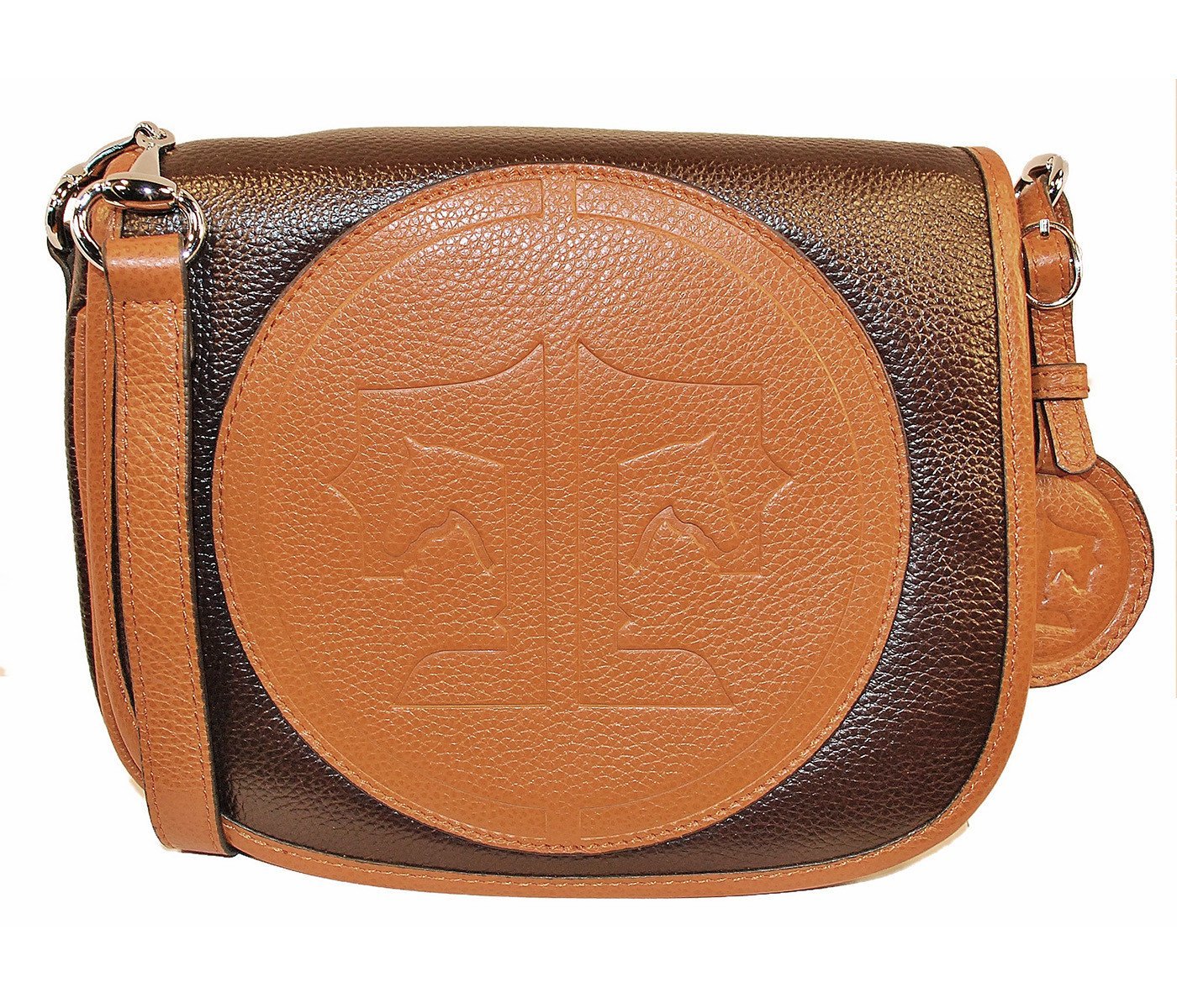Tucker Tweed Leather Handbags Dark Chocolate / Chestnut / Signature The Camden Crossbody: Signature