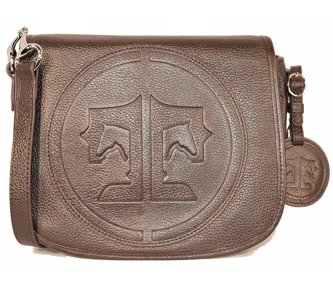 Tucker Tweed Leather Handbags Dark Chocolate / Signature The Camden Crossbody: Signature