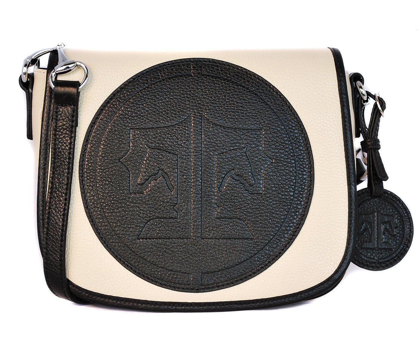 Tucker Tweed Leather Handbags Ivory/Black / Signature The Camden Crossbody: Signature