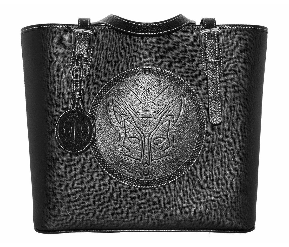 Tucker Tweed Leather Handbags Black The James River Carry All: Foxhunting