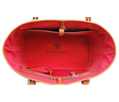 Tucker Tweed Leather Handbags The James River Carry All: Hunter/Jumper