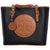 Tucker Tweed Leather Handbags Black/Chestnut The James River Carry All: Signature
