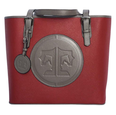 Tucker Tweed Leather Handbags Brick/Slate Grey The James River Carry All: Signature