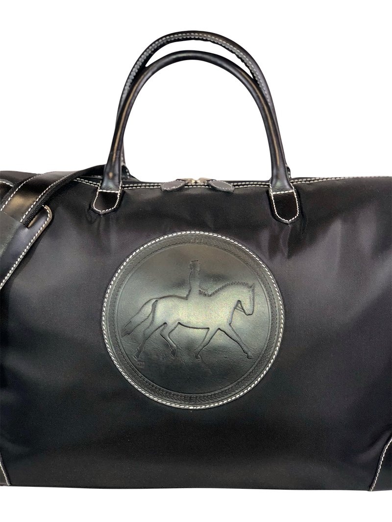 Tucker Tweed Leather Handbags Black/Black / Dressage The Tryon Travel Overnight: Dressage
