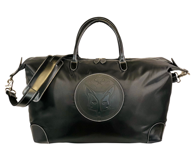 Tucker Tweed Leather Handbags Black/Black / Fox The Tryon Travel Overnight: Foxhunting
