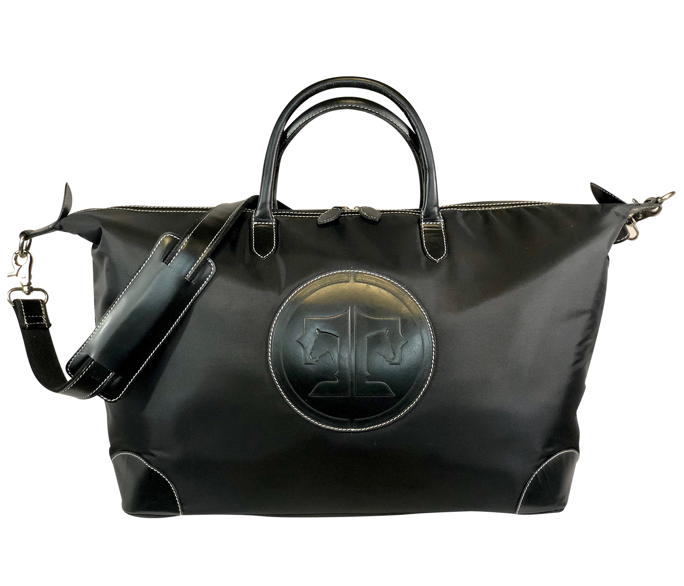 Tucker Tweed Leather Handbags Black/Black / Signature Collection The Tryon Travel Overnight: Signature Collection