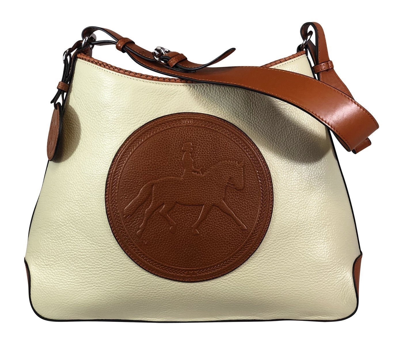 Tucker Tweed Leather Handbags Ivory/Chestnut / Dressage The Tweed Manor Tote: Dressage