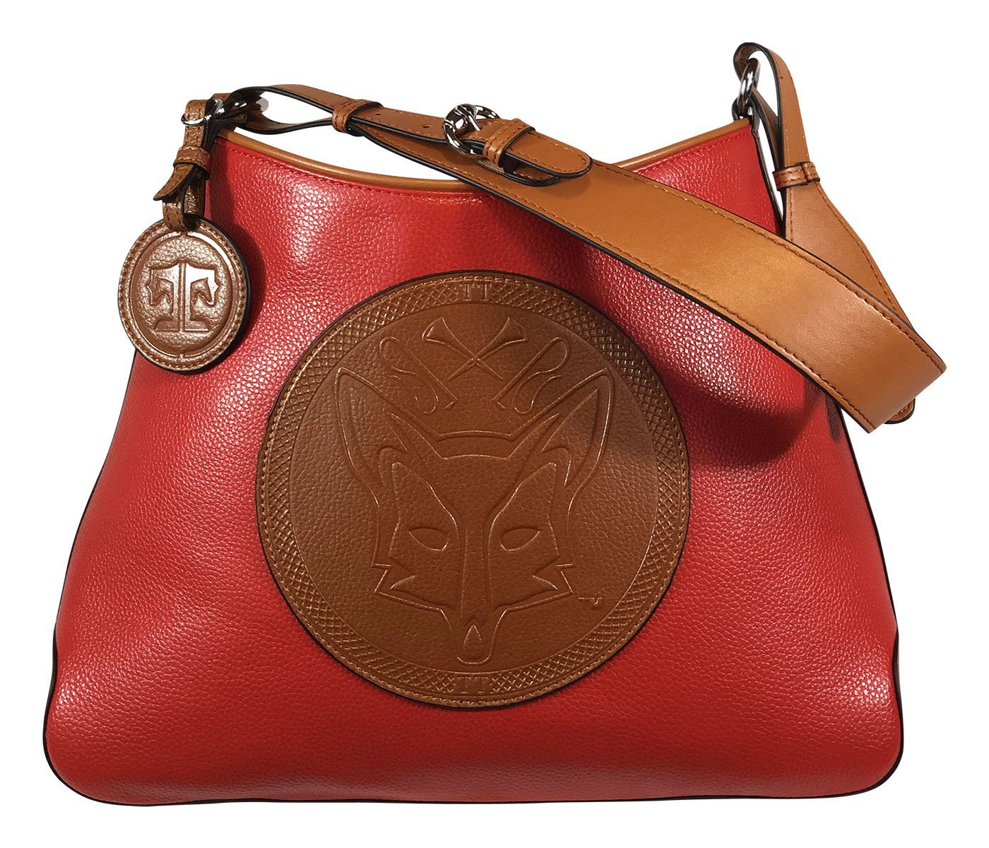 Tucker Tweed Leather Handbags Scarlet/Chestnut / Foxhunting The Tweed Manor Tote: Foxhunting