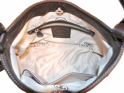 Tucker Tweed Leather Handbags The Tweed Manor Tote: Hunter Jumper