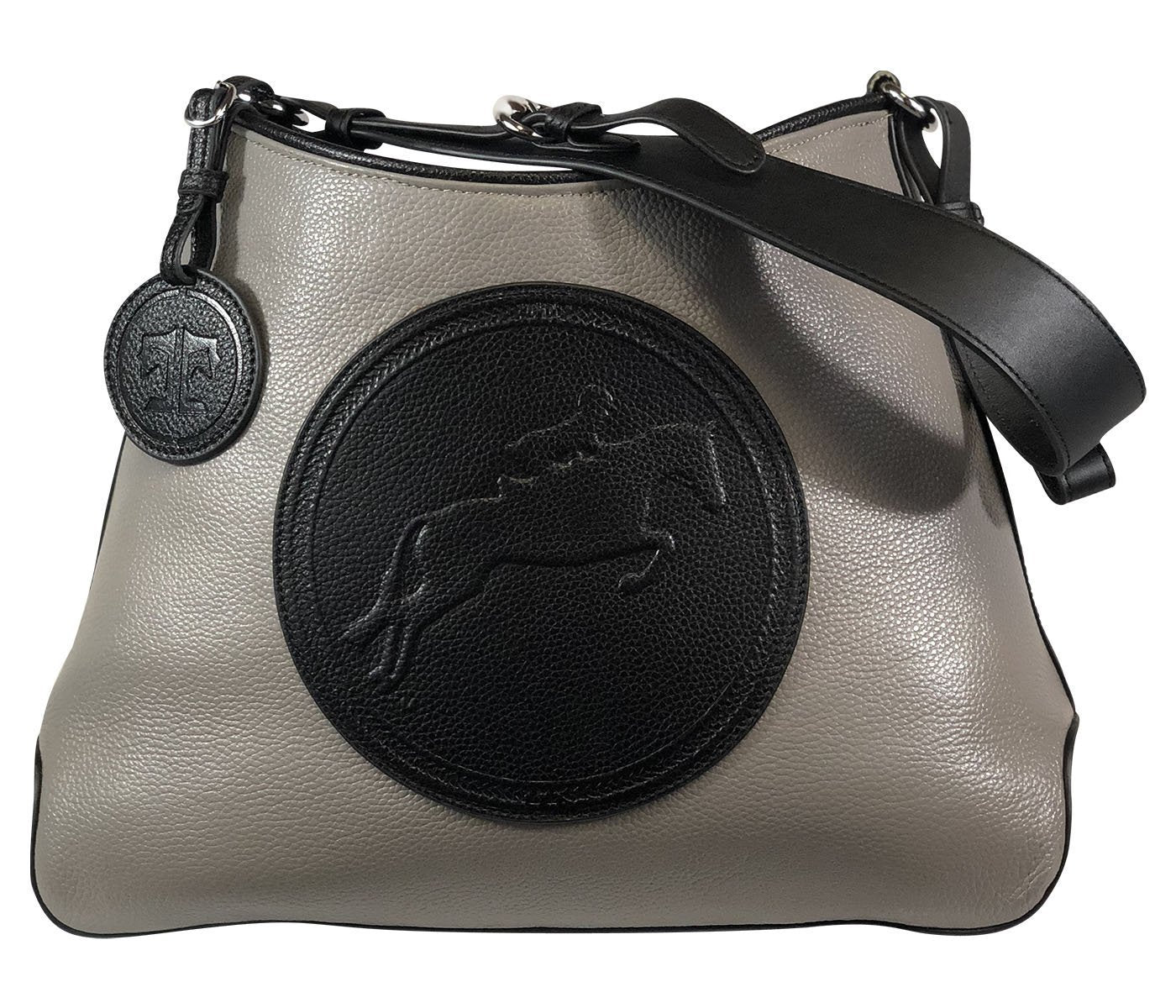 Tucker Tweed Leather Handbags Grey/Black / Hunter/Jumper The Tweed Manor Tote: Hunter Jumper