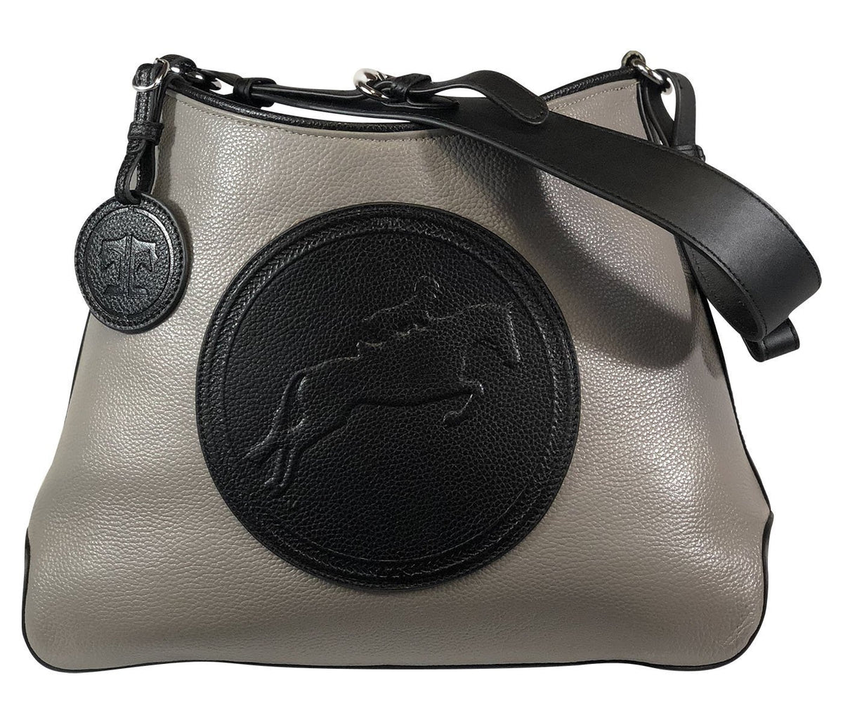 Tucker Tweed Leather Handbags Grey/Black / Hunter/Jumper The Tweed Manor Tote: Hunter Jumper