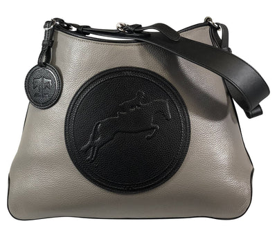 Tucker Tweed Leather Handbags Grey/Black / Hunter/Jumper The Tweed Manor Tote: Hunter Jumper