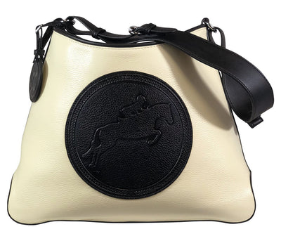 Tucker Tweed Leather Handbags Ivory/Black / Hunter/Jumper The Tweed Manor Tote: Hunter Jumper