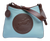 Tucker Tweed Leather Handbags Sky Blue/Dark Chocolate / Hunter/Jumper The Tweed Manor Tote: Hunter Jumper