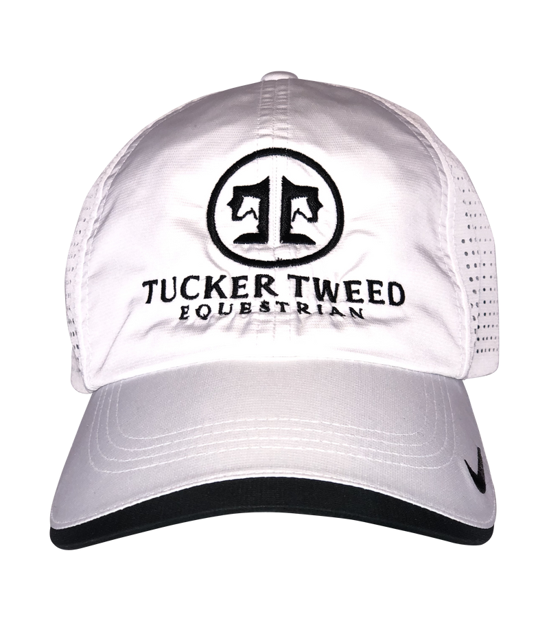 Tucker Tweed Apparel  Black/White Tucker Tweed Equestrian Embroidered Hat